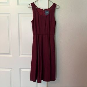 Modcloth Wool Blend Fit and Flare Sleeveless Dress